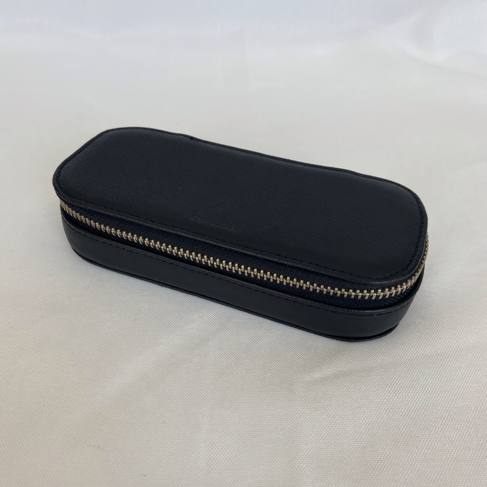 Coach Saffiano Leather Hard Jewelry Travel Case